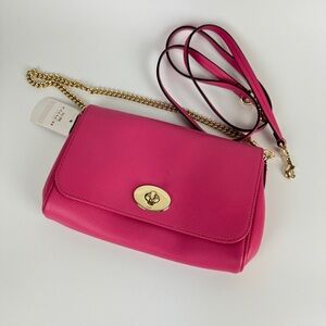 Coach Pink Leather Crossbody Bag